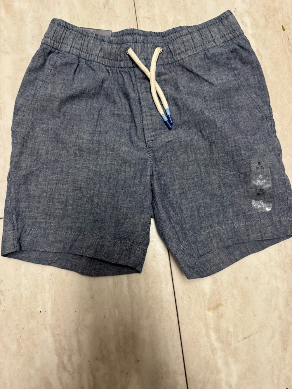 Gap Kids Blue Chambray Shorts Size Boys Small NWT